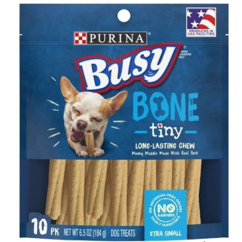 Purina Busy Bone Real Meat Dog Treats Tiny - 6.5 oz Purina Busy Bone Real Meat Dog Treats Tiny - 6.5 oz