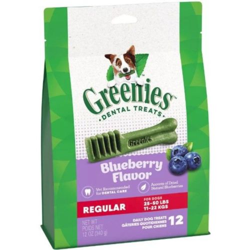 Greenies Regular Dental Dog Treats Blueberry - 12 count Greenies Regular Dental Dog Treats Blueberry - 12 count