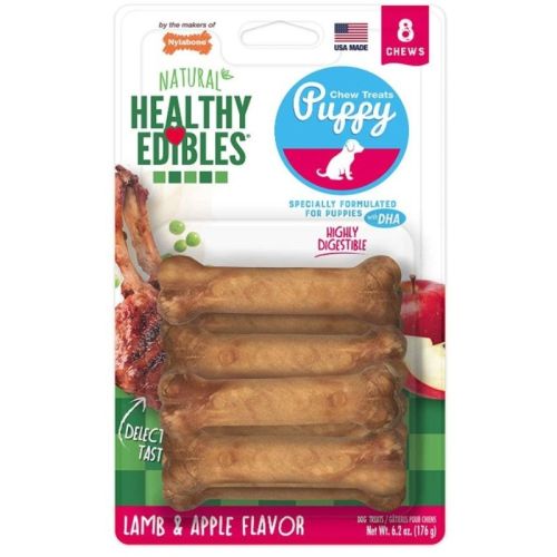 Nylabone Healthy Edibles DHA Omega-3 Puppy - Lamb & Apples Flavor - Petite (8 Pack) Nylabone Healthy Edibles DHA Omega-3 Puppy - Lamb & Apples Flavor - Petite (8 Pack)